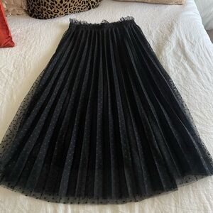 Haute Monde Elastic Waist Tulle Midi Tutu Skirt